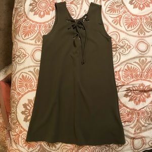 Lace up dress
